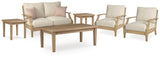 Clare Beige Lounge Chair angle view showing cushion detail