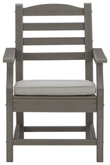 Visola Outdoor Arm Chair, head-on front view
