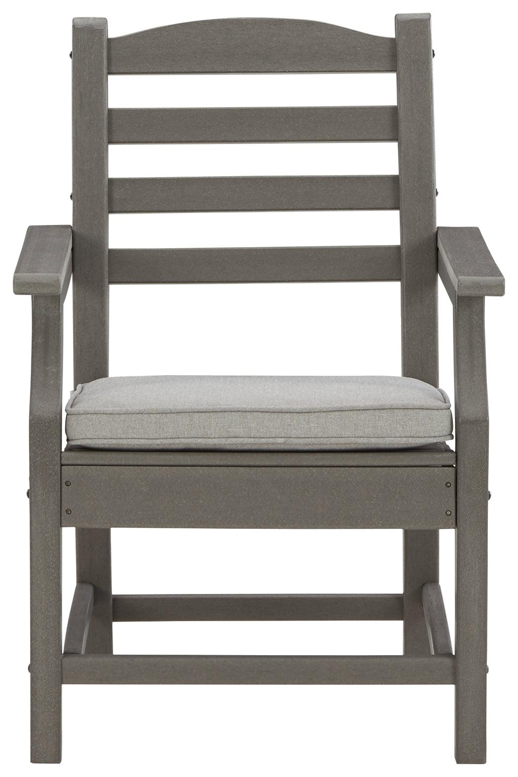 Visola Outdoor Arm Chair, head-on front view