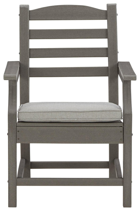 Visola Outdoor Arm Chair, head-on front view