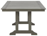Visola Gray Outdoor Dining Table top view