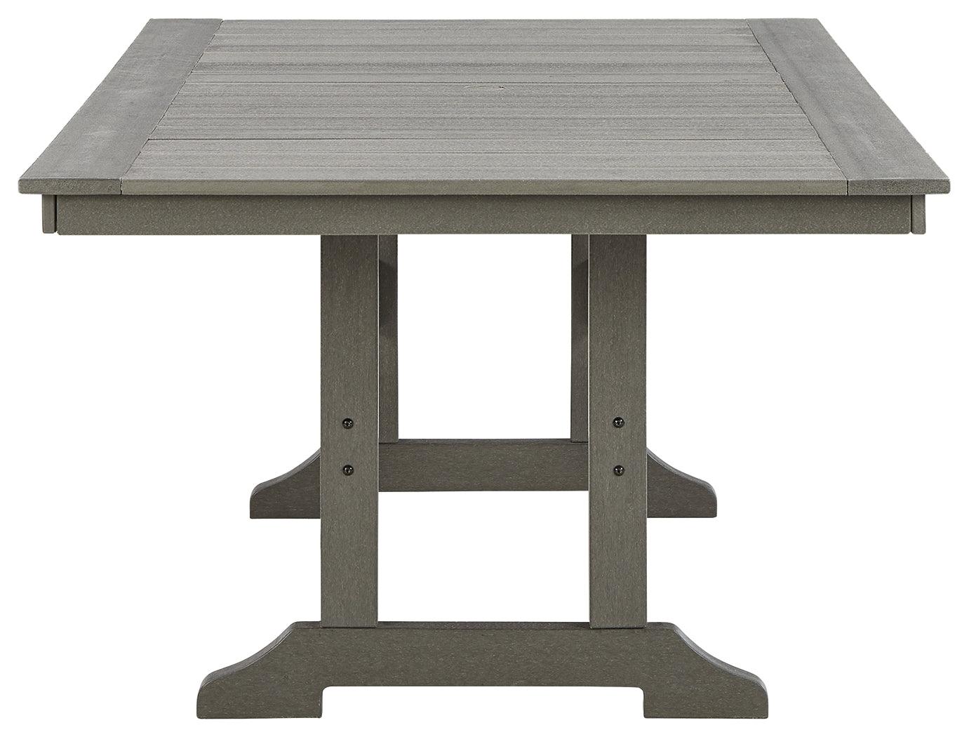 Visola Gray Outdoor Dining Table top view