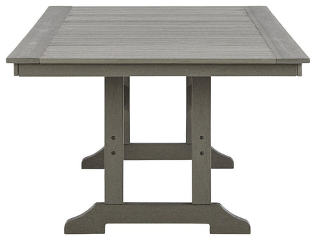 Visola Gray Outdoor Dining Table top view