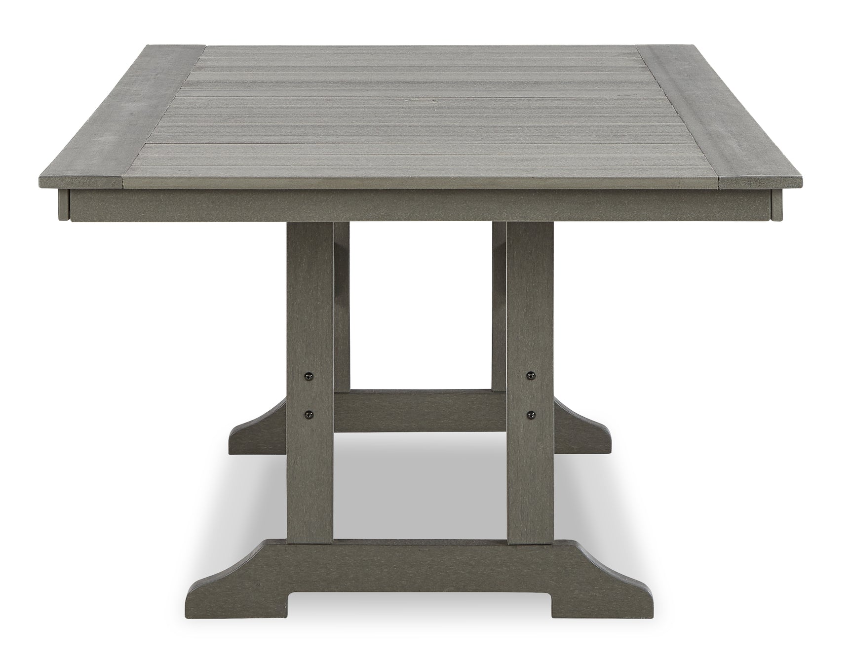 Table top slatted design detail