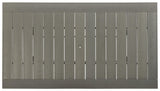 Close-up of Visola Gray Outdoor Dining Table slatted top