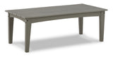 Side view of gray lounge chair from Visola outdoor set
