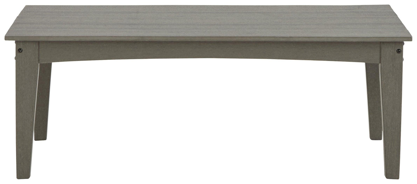 Visola Gray Outdoor Coffee Table side profile display