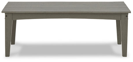Angle view of Visola gray outdoor end table