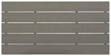 Visola Gray Outdoor Coffee Table top-down view showing plank-style design