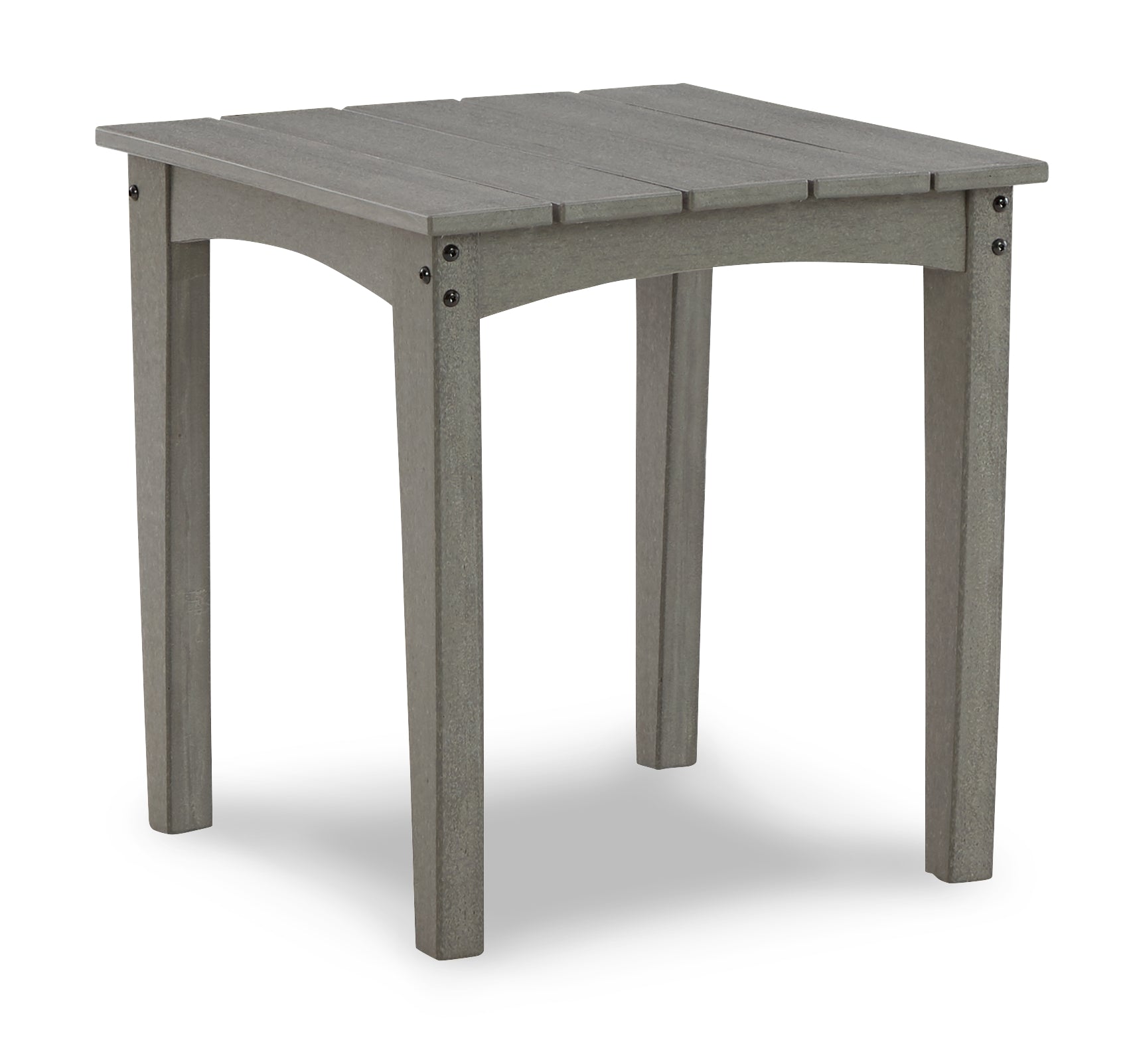End table with wood-look HDPE frame from Visola set