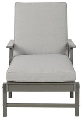 Visola Chaise lounge fully reclined on outdoor patio