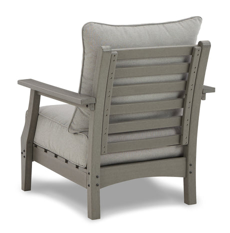Top view of coffee table slatted surface
