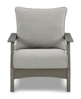 Visola Gray Outdoor Sofa Set with Loveseat and Lounge Chairs