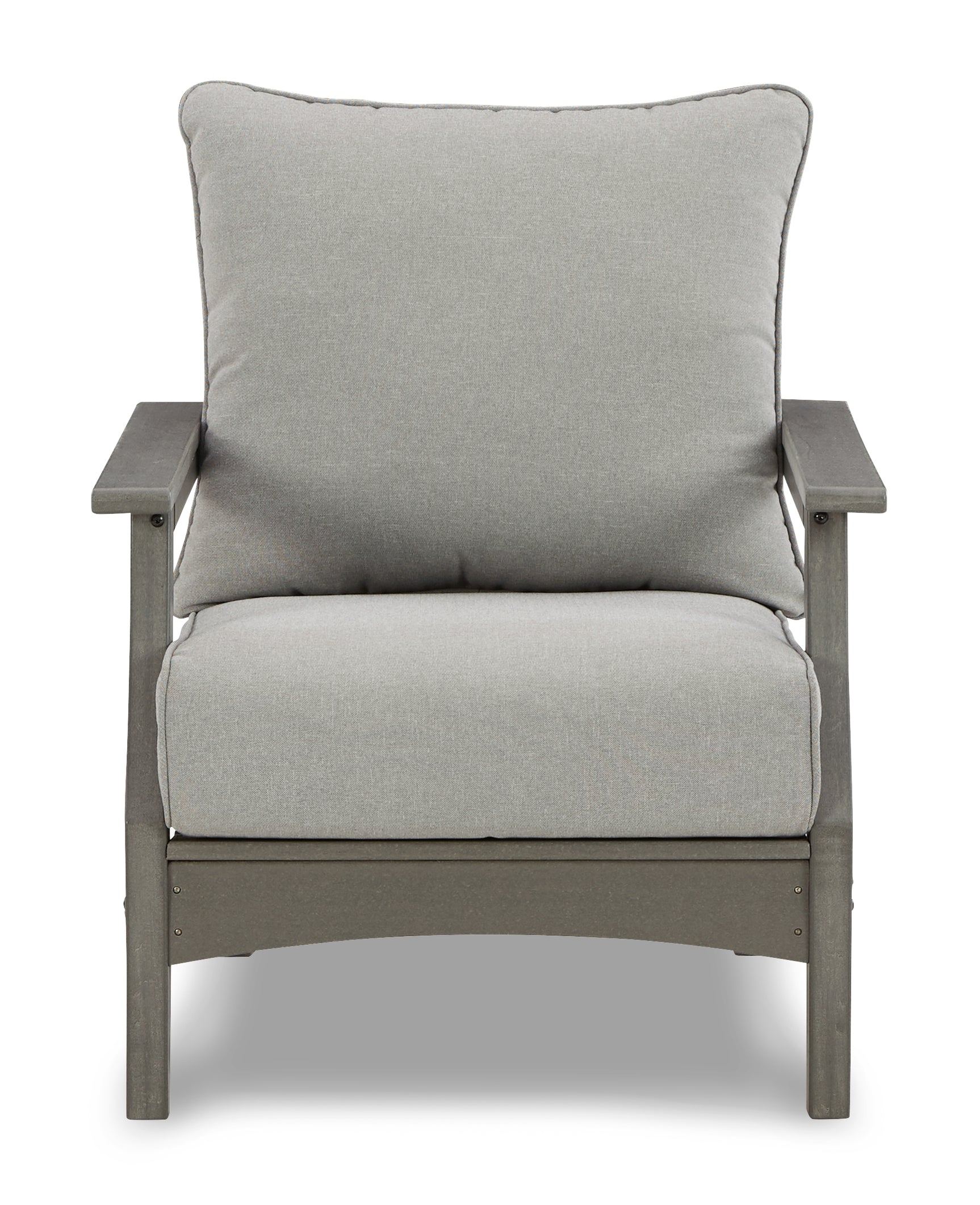 Close-up of Nuvella fabric cushion on chair