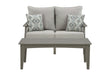 Visola Outdoor Loveseat side angle showing cushions
