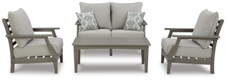 Visola Gray outdoor chair front view