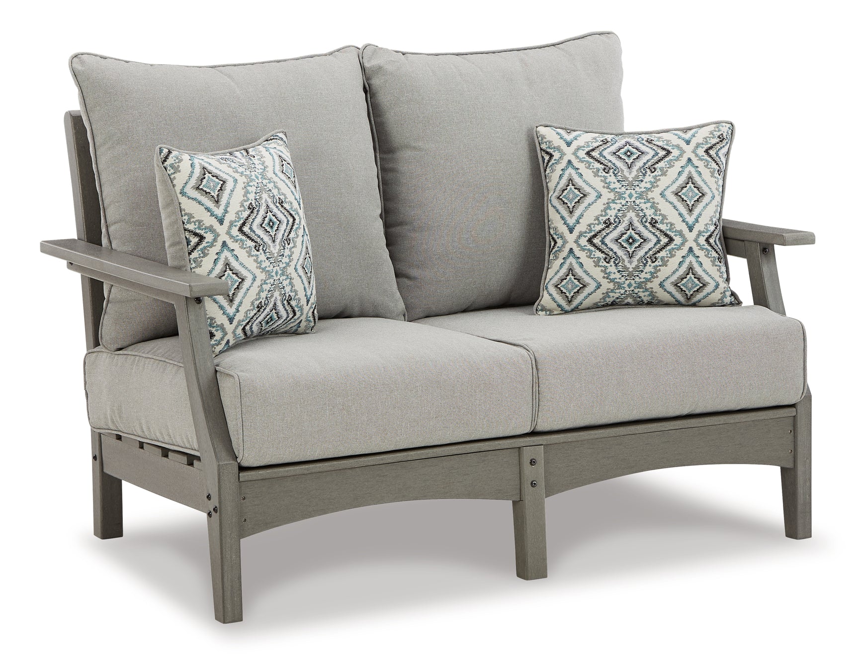 Visola Gray outdoor coffee table top view