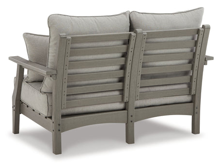 Visola Gray Outdoor Sofa Set with Loveseat and Lounge Chairs