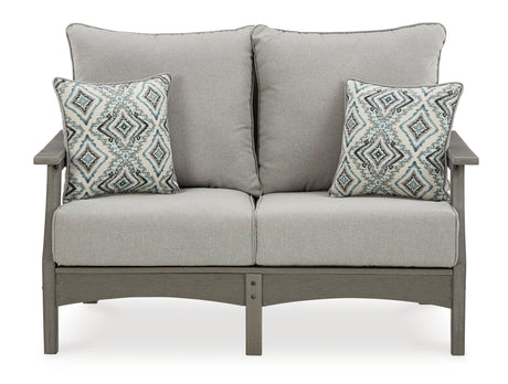 Visola outdoor sofa angled side view