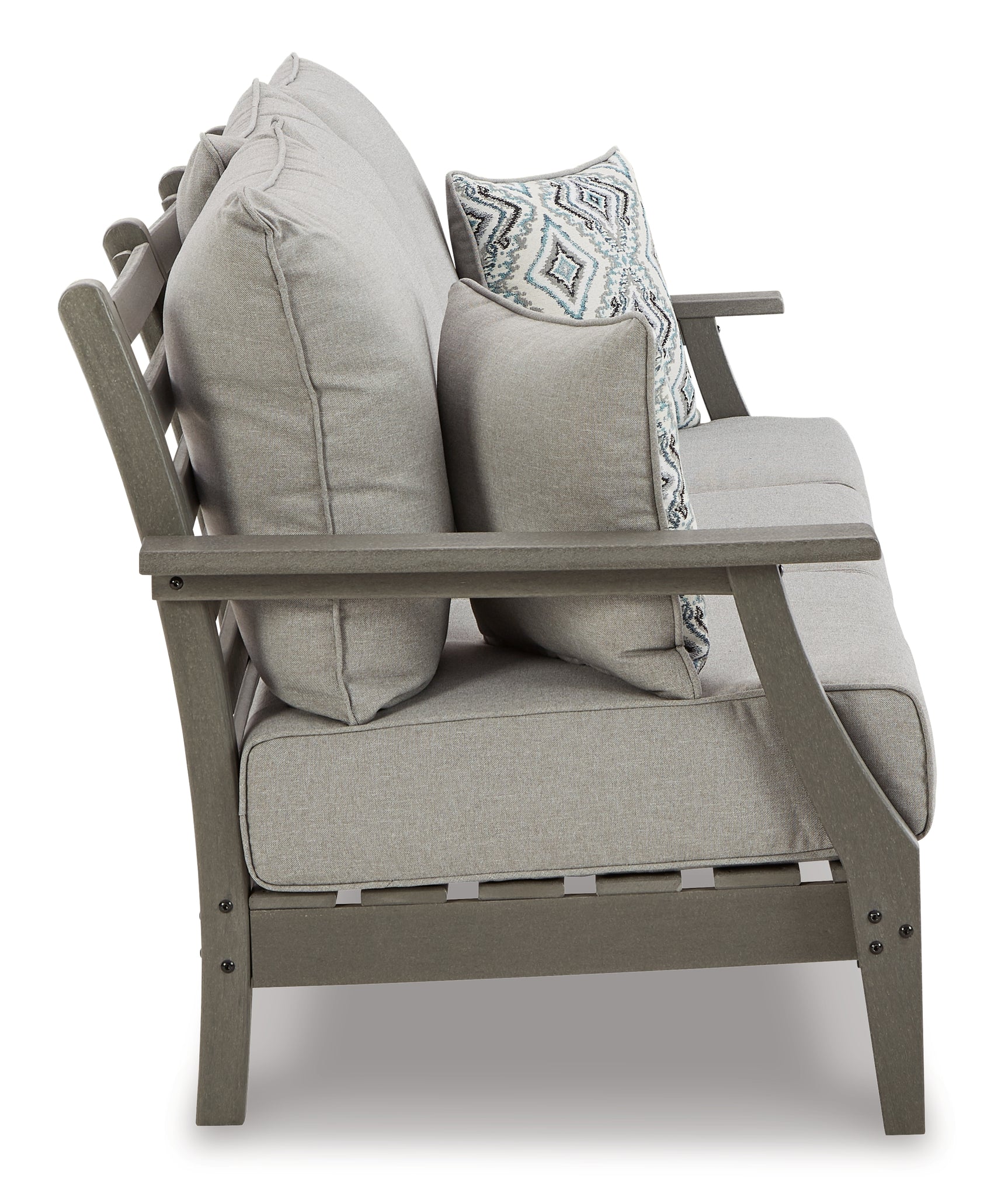 Visola gray coffee table top view