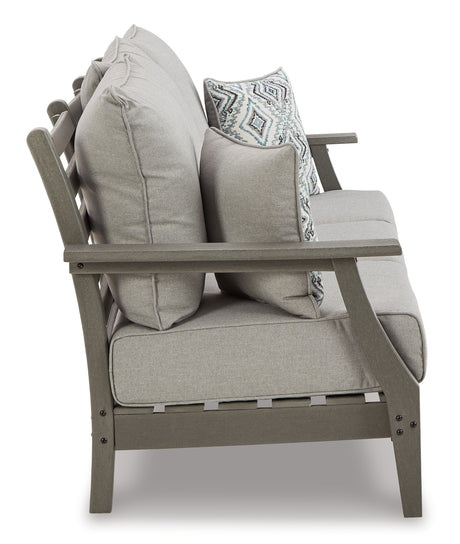 Visola gray coffee table top view