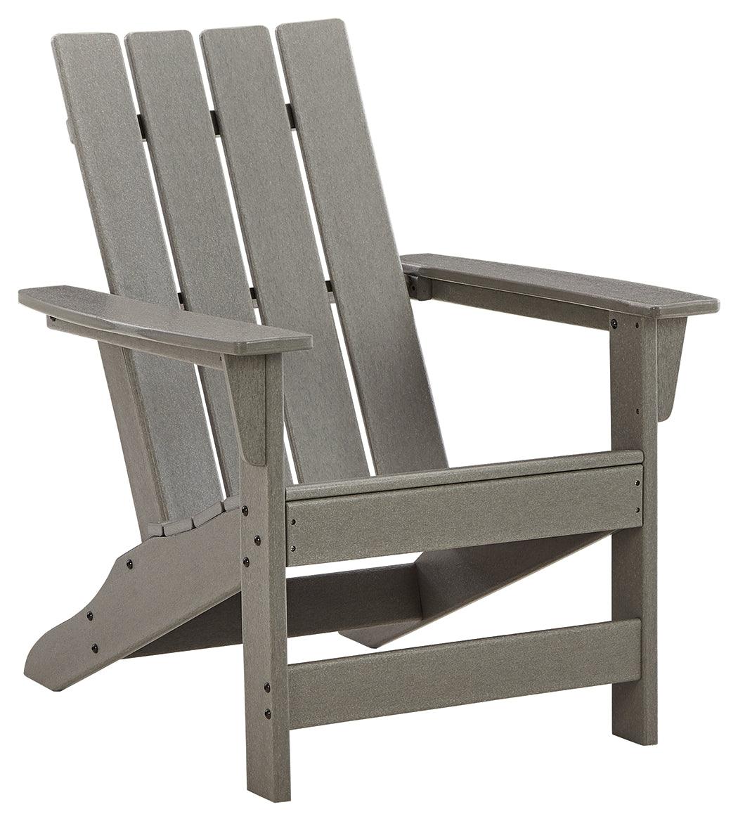 Visola Gray Adirondack Chair head-on front view