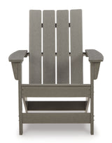 Outdoor chair seat angle showing slats