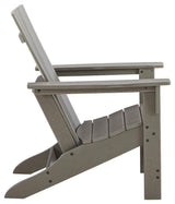 Visola Gray Adirondack Chair back view