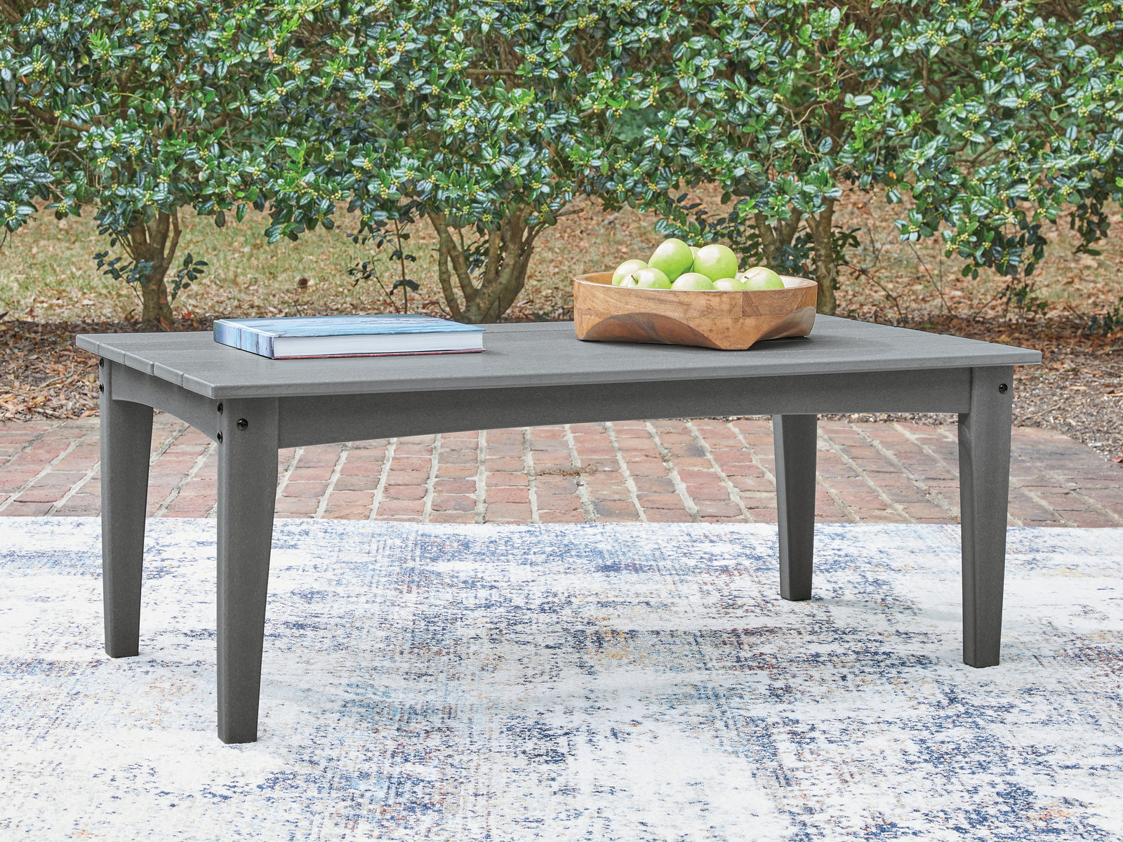 Cove Beach Gray Outdoor Coffee Table