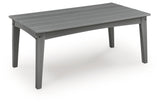 Cove gray outdoor sofa side angle