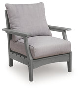 Rear angle of Cove Beach lounge chair with cushion