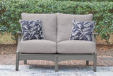 Cove Gray Beach Outdoor Sofa and Loveseat
