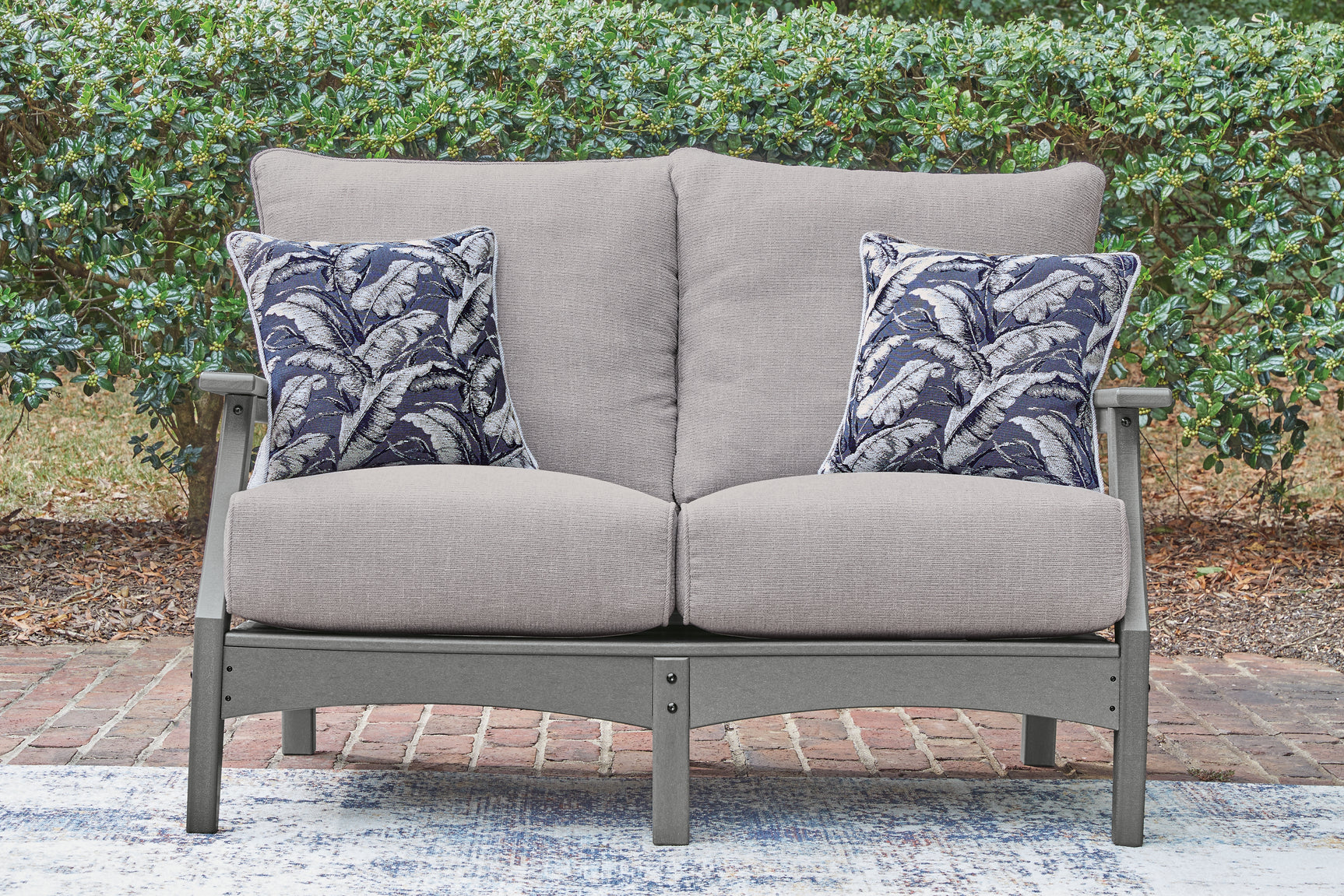 Cove Gray Beach Outdoor Sofa and Loveseat