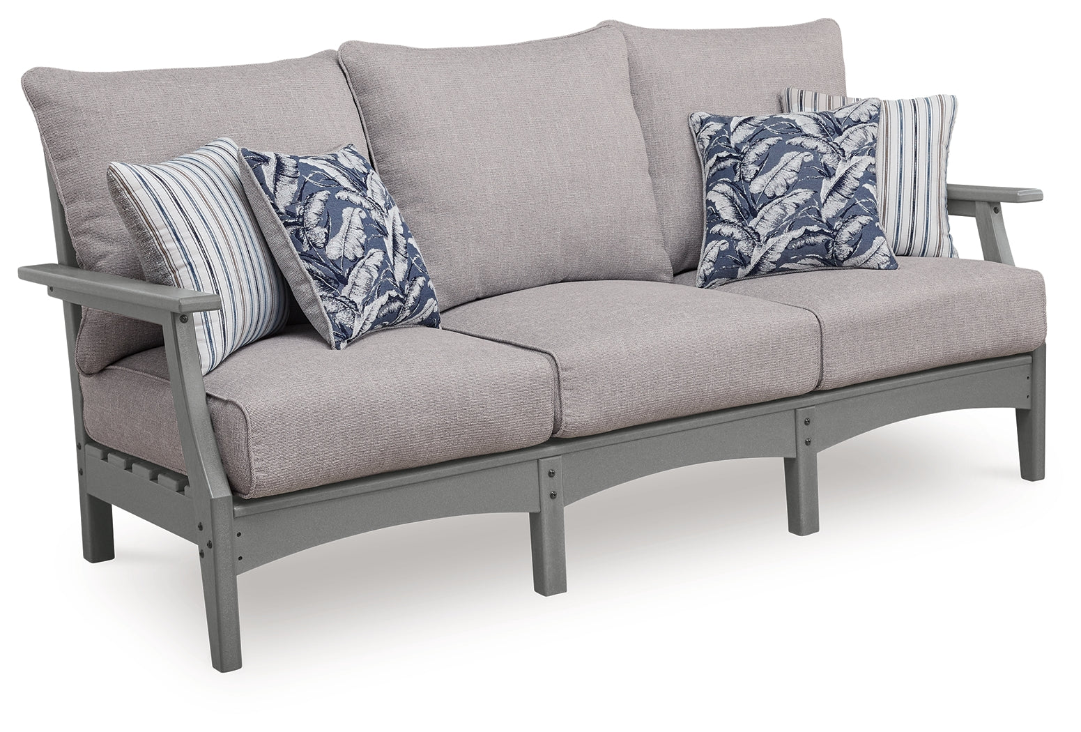 Cove Gray Beach Outdoor Sofa and Loveseat