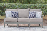 Cove Gray Beach Outdoor Sofa and Loveseat