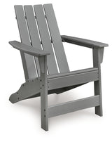 Cove Gray Beach Adirondack Chair, angled side view