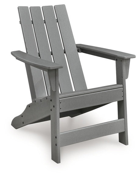 Cove Beach Gray Adirondack Chair side view
