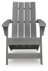 Cove Beach Gray Adirondack Chair front view