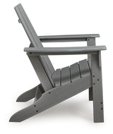 Cove Beach Gray Adirondack Chair side profile