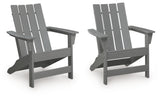 Cove Gray Beach Adirondack Chair close-up, side view
