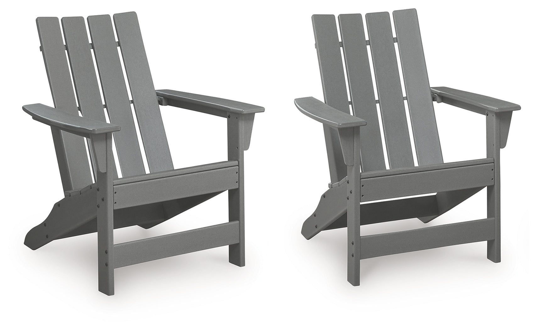 Cove Gray Beach Adirondack Chair close-up, side view