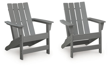 Cove Gray Beach Adirondack Chair close-up, side view