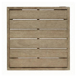 Silo Point Outdoor End Table top view showing slatted surface