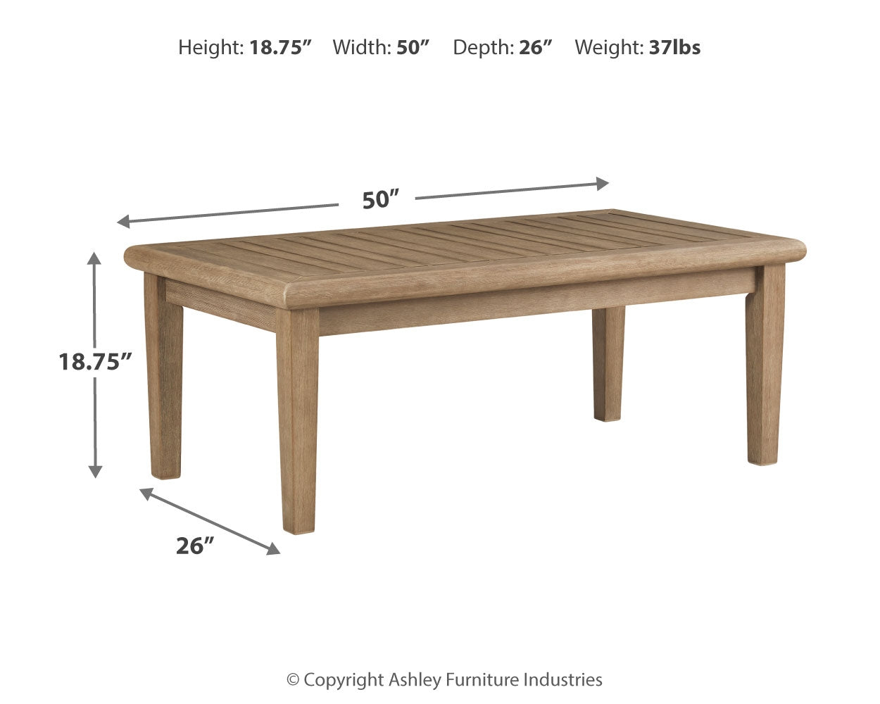 Gerianne grayish brown outdoor coffee table set with 2 end tables