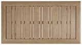 Gerianne coffee table showing wood finish close-up