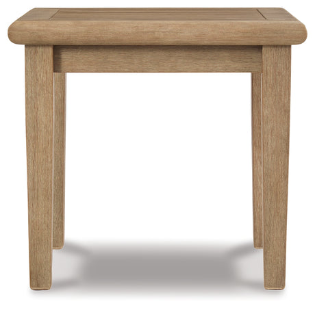Gerianne grayish brown outdoor coffee table set with 2 end tables