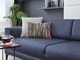 Pavia Navy Blue 3-Seater Sofa Bed armrest detail
