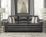 Side angle of South 8x10 blue and beige medallion rug