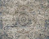 Fabric swatch of South Blue Beige rug material