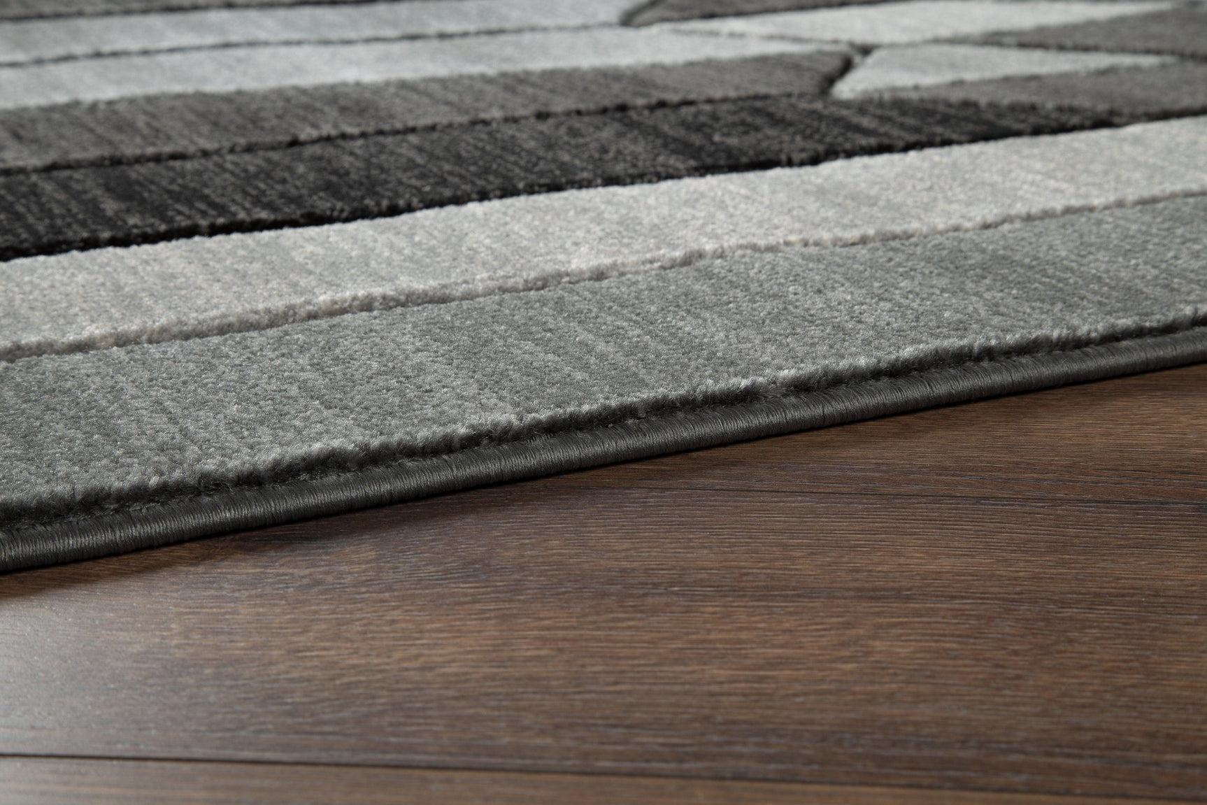 Hand-carved texture detail on Chayse rug